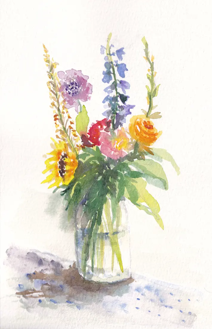 Watercolour painting